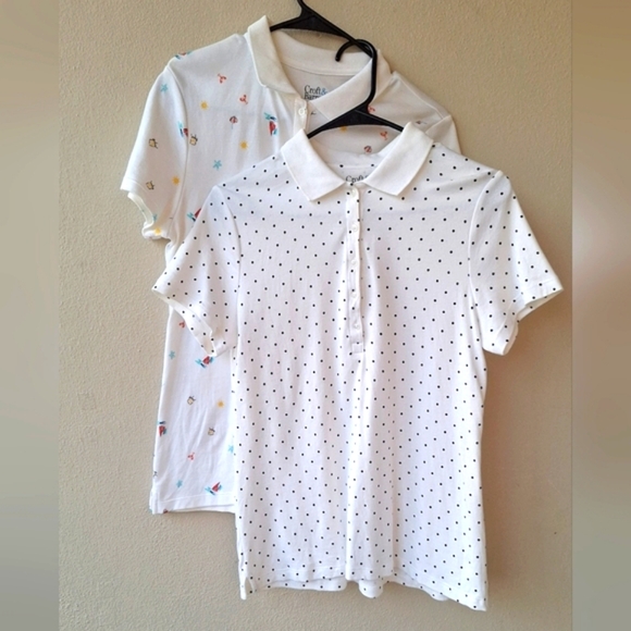 Croft & Barrow 100% Cotton Lot Of Two Women's Polo Shirt Size S - Picture 1 of 8